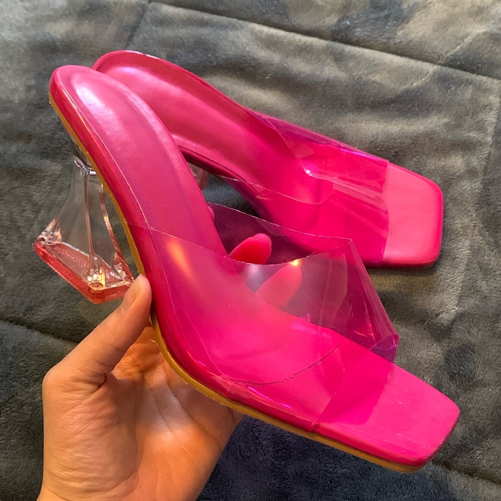 Women Heeled Mule Sandals